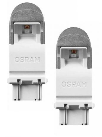 Лампа Osram P27/7W 12V-LED 1.42/0.54W (W2.5x16d) Red S-8 2шт 3557R-02B