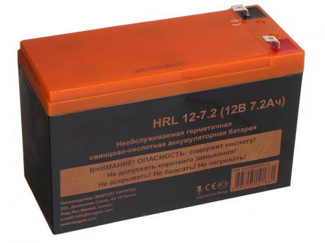 Аккумулятор для ИБП ExeGate HRL 12-7.2 12V 7.2Ah 1227W клеммы F2 EX285658RUS