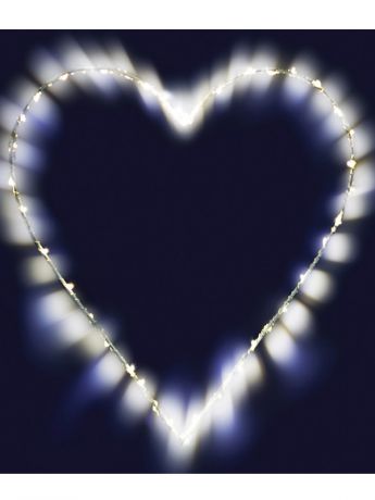 Светящееся украшение SnowHouse Фигура Сердце MHT26-LDM40-WW-BO