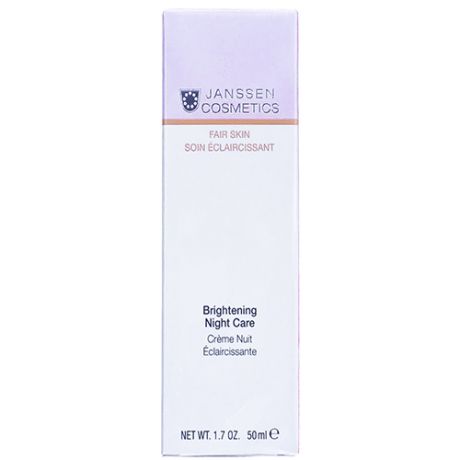 Janssen Cosmetics Осветляющий ночной крем, 50 мл (Janssen Cosmetics, Fair Skin)