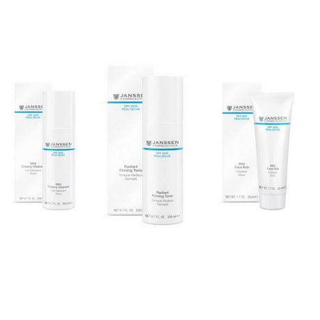 Janssen Cosmetics Набор "Глубокое очищение и тонизация для любого типа кожи", 3 продукта (Janssen Cosmetics, Dry Skin)