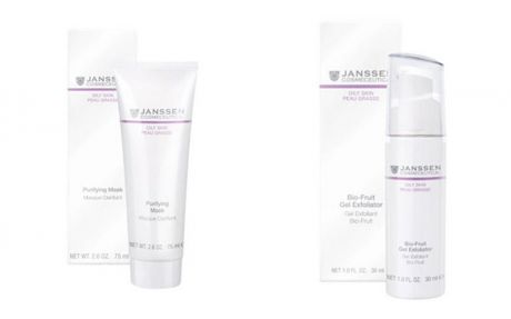 Janssen Cosmetics Набор "Глубокое очищение для жирного и комбинированного типа кожи", 2 продукта (Janssen Cosmetics, Oily skin)