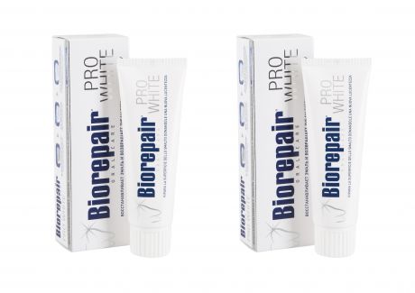 Biorepair Набор Биорепеир Зубная паста отбеливающая 75 мл*2 штуки (Biorepair, Отбеливание и лечение)
