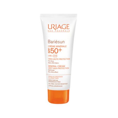 Uriage Минеральный крем для хрупкой аллергичной кожи SPF50+ Барьесан 50 мл (Uriage, Bariesun)