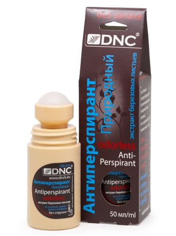 DNC Kosmetika Антиперспирант для чувствительной кожи, без запаха, с экстрактом березовых листьев, 50 мл (DNC Kosmetika, Уход за телом)
