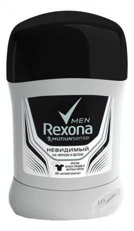 REXONA Део-стик Невидимый на чёрном и белом 40 мл (REXONA, Для мужчин)