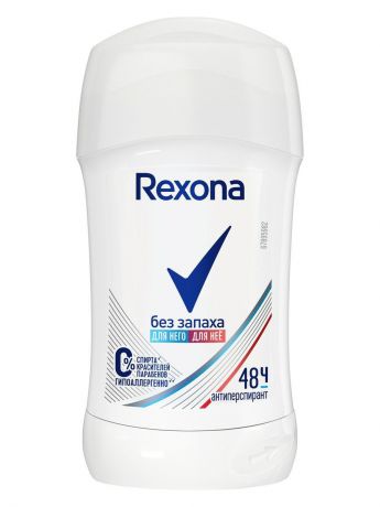 REXONA Део-стик Чистая защита, без запаха 40 мл (REXONA, Для женщин)