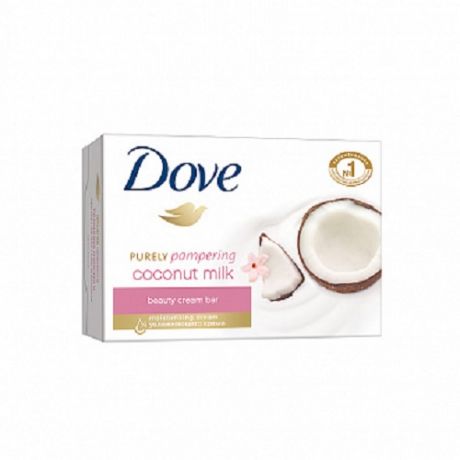 DOVE Крем-мыло твердое Кокосовое молочко и лепестки жасмина 135 гр (DOVE, Средства для ванны и душа)