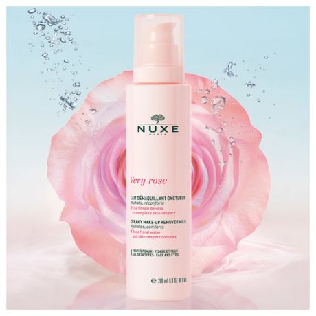 Nuxe Молочко для снятия макияжа для лица и кожи вокруг глаз 200мл (Nuxe, Very Rose)