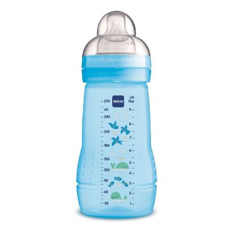 MAM Easy Active Бутылочка для кормления 270 мл голубая 2+ месяцев (MAM, Бутылочки для кормления и чашки)
