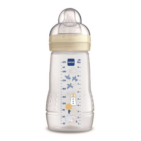 MAM Easy Active Бутылочка для кормления 270 мл бежевая 2+ месяцев (MAM, Бутылочки для кормления и чашки)