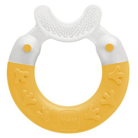 MAM Bite & Brush Прорезыватель для зубов 3+ месяцев Желтый (MAM, Уход за полостью рта и прорезыватели для зубов)