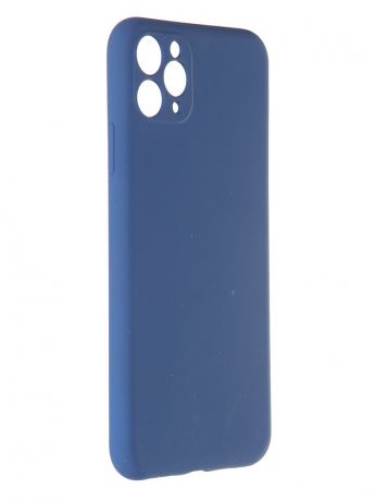 Чехол Pero для APPLE iPhone 11 Pro Max Liquid Silicone Blue PCLS-0023-BL