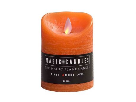 Светодиодная свеча Peha Magic Мерцающая 7.5x10cm Orange MB-20199