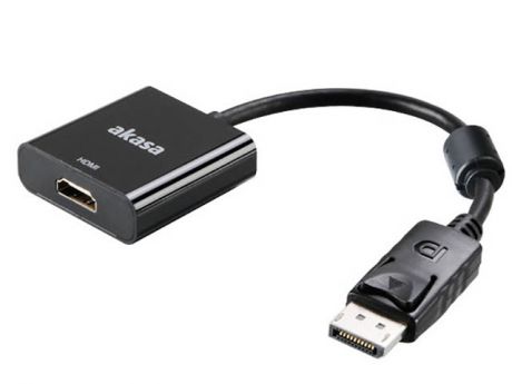 Аксессуар Akasa DisplayPort - HDMI Active Converter 20cm AK-CBDP06-20BK
