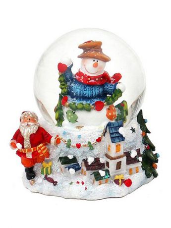 Снежный шар Sigro Вдохновенный снеговик в шляпе 50-1611-шляпа