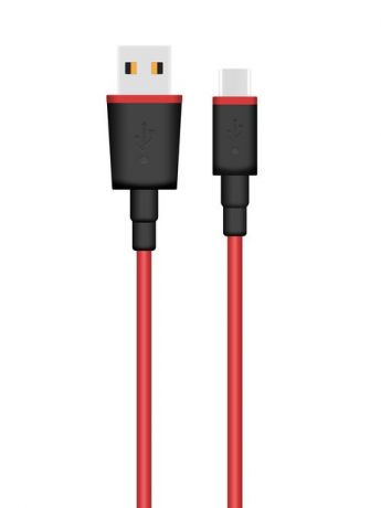 Аксессуар Krutoff Modern USB - USB Type-C 1m Red 15165