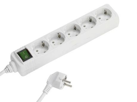 Удлинитель Vivanco EBLS 5W 5 Sockets 1.4m White 27016