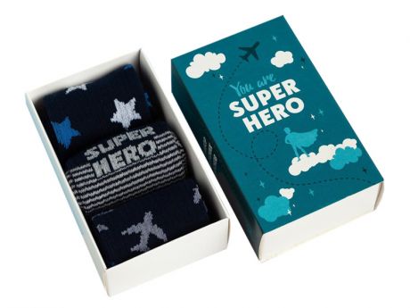 Набор детских носков Kaftan Super Hero размер 14-16 4476232