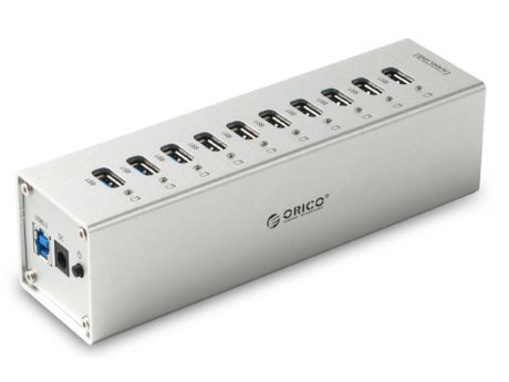 Orico A3H10-SV USB 10-Ports Silver