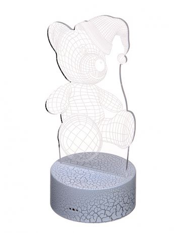 3D лампа Palmexx 3D Медвежонок в шапке LED RGB PX/LAMP-001