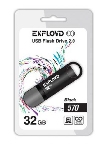 USB Flash Drive 32Gb - Exployd 570 EX-32GB-570-Black
