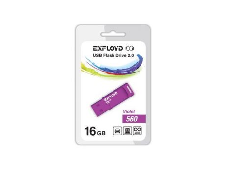 USB Flash Drive 16Gb - Exployd 560 EX-16GB-560-Violet