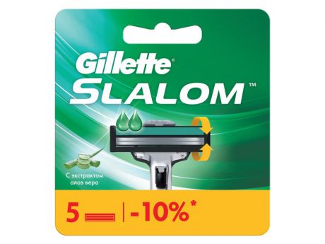 Сменные кассеты Gillette Slalom 5шт 7702018867912