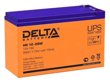 Аккумулятор для ИБП Delta HR 12-28W 12V 7Ah
