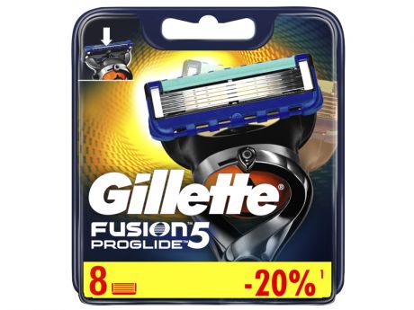 Сменные кассеты Gillette Fusion5 ProGlide 8шт 7702018085545