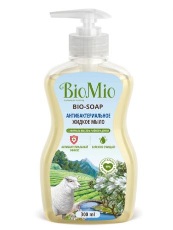Средство для ухода за телом BioMio Bio-Soap Жидкое мыло антибактериальное с маслом чайного дерева 300ml 4011985