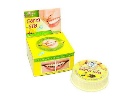 Зубная паста 5 Star Nokthai Травяная отбеливающая манго 25g 292780
