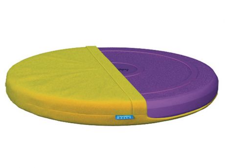 Подушка Альпина Пласт балансировочная Фитдиск Плюс Purple + чехол Yellow 3282