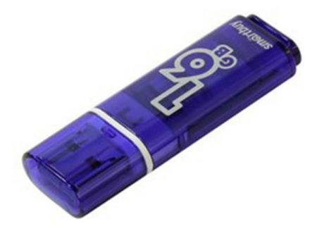 USB Flash Drive 16Gb - SmartBuy Glossy series USB 3.0/3.1 Gen.1 Dark Blue SB16GBGS-DB