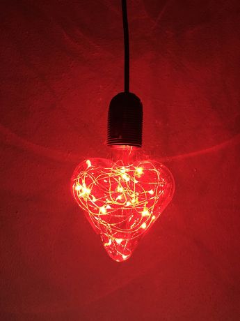 Светящееся украшение Светодиодная лампа Espada Сердце Red E-E27HBJ68R