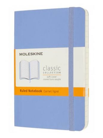 Блокнот Moleskine Classic Soft Pocket 90x140mm 96 листов Blue Hydrangea QP611B42