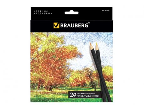 Карандаши цветные Brauberg Artist Line 24 цвета 180565