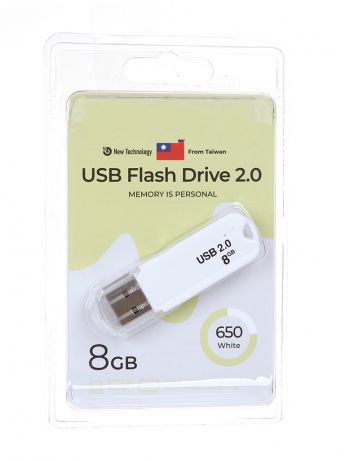 USB Flash Drive 8Gb - Exployd 650 EX-8GB-650-White
