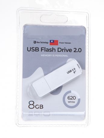 USB Flash Drive 8Gb - Exployd 620 EX-8GB-620-White