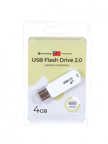 USB Flash Drive 4Gb - Exployd 650 EX-4GB-650-White