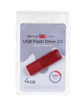 USB Flash Drive 4Gb - Exployd 620 EX-4GB-620-Red