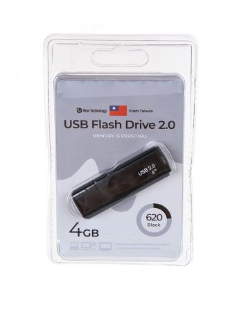 USB Flash Drive 4Gb - Exployd 620 EX-4GB-620-Black