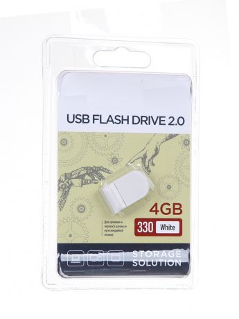 USB Flash Drive 4Gb - OltraMax 330 OM-4GB-330-White