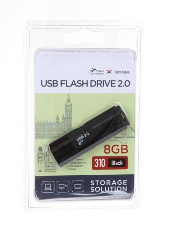 USB Flash Drive 8Gb - OltraMax 310 OM-8GB-310-Black