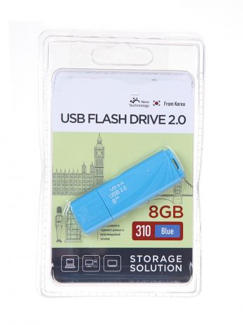 USB Flash Drive 8Gb - OltraMax 310 OM-8GB-310-Blue