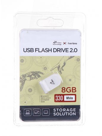 USB Flash Drive 8Gb - OltraMax 330 OM-8GB-330-White