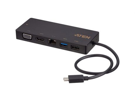 Док-станция Aten USB-C Multiport Dock with Power Pass-Thru UH3236