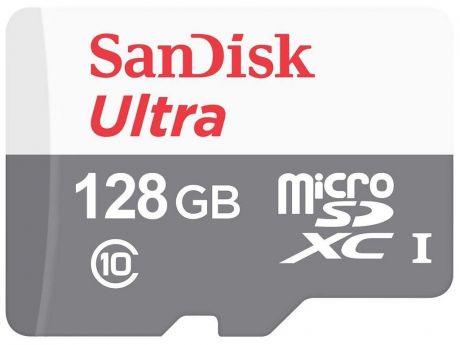 Карта памяти 128Gb - SanDisk Ultra Micro Secure Digital XC UHS-I SDSQUNR-128G-GN6MN