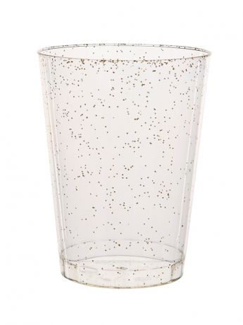 Одноразовые стаканы Koopman International Настроение с мелкими блестками 300ml 4шт Gold 178000350/162556