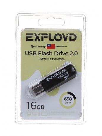 USB Flash Drive 16Gb - Exployd 650 EX-16GB-650-Black